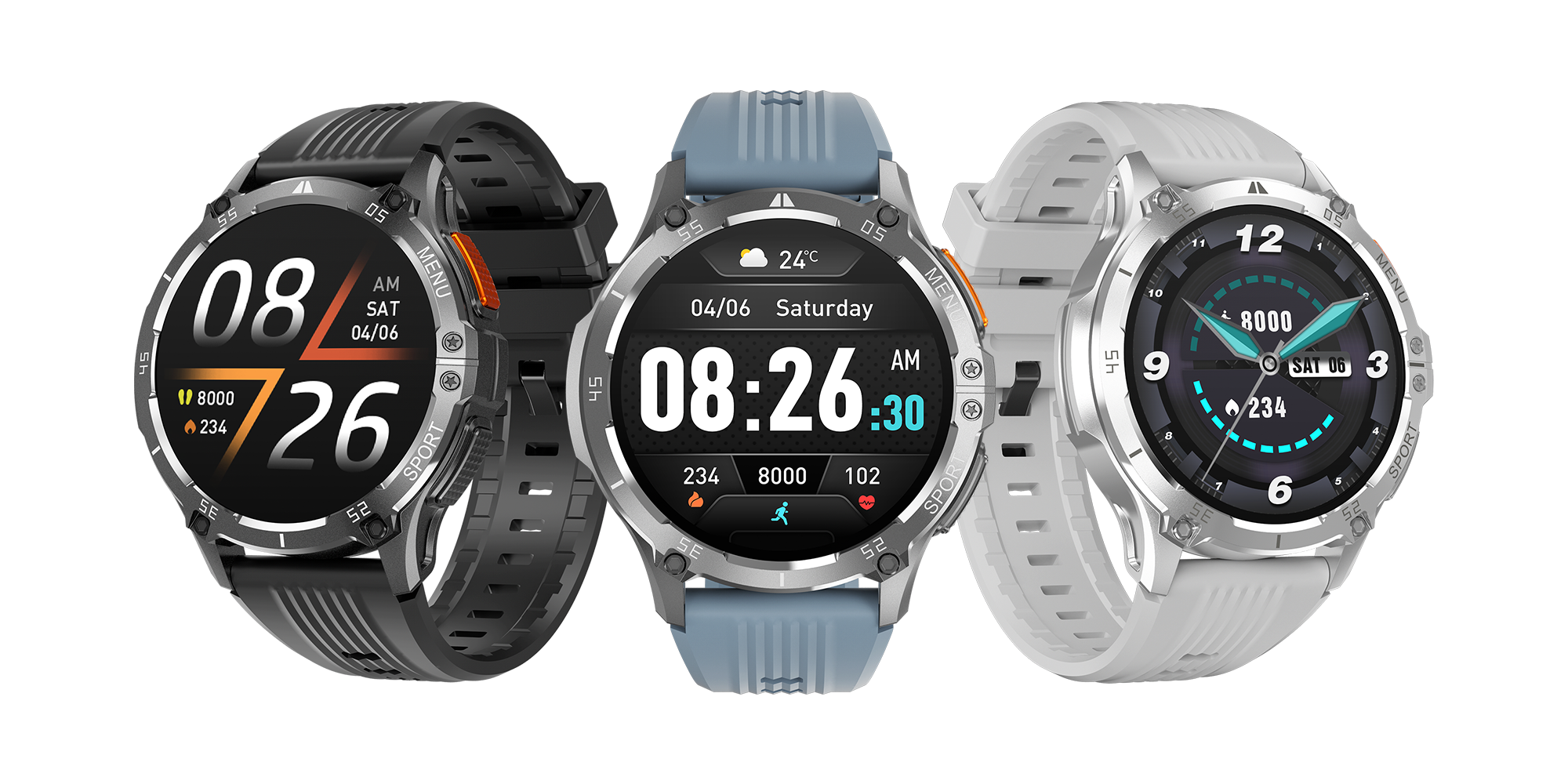 China Directly liqudation wholesale 1.43 inch AMOLED ZYX8 multi-language custom hello android silicone watch bands watches for men original watch