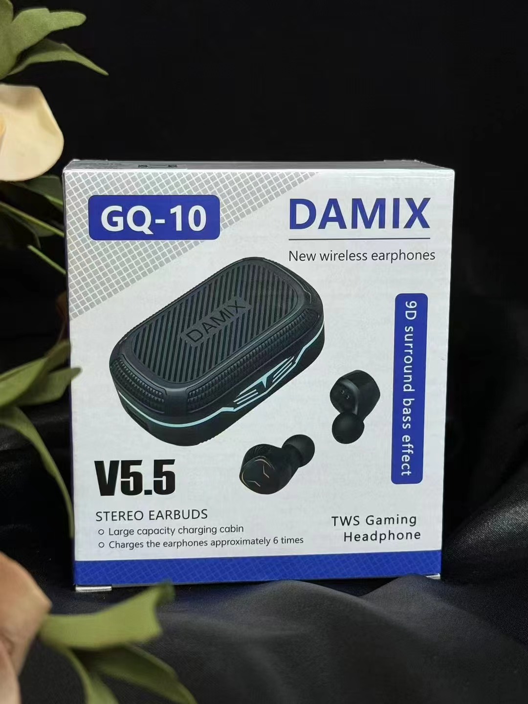 New Wireless earphone DAMIX QG-10 TWS earphone with charging cabin, gaming headphone
