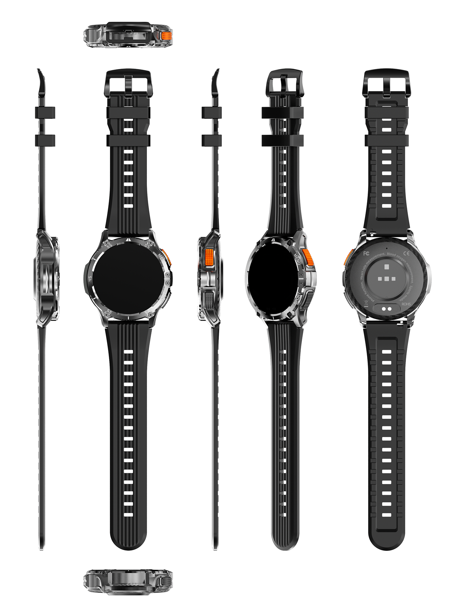 China Directly liqudation wholesale 1.43 inch AMOLED ZYX8 multi-language custom hello android silicone watch bands watches for men original watch