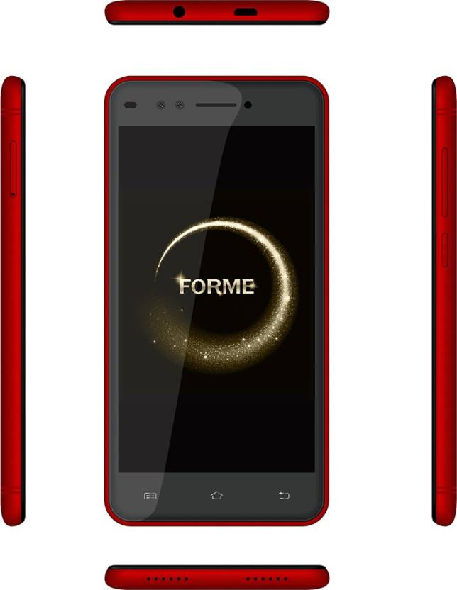 Forme R7 Red & Black Android Smartphone With Dual Primary Camera & 8mp Selfie Camera