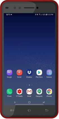 Forme R7 Red & Black Android Smartphone With Dual Primary Camera & 8mp Selfie Camera