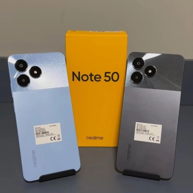 Wholesale Realme Note 50 Unlocked Dual-SIM Android Smart Phone, 6.74" LCD 90Hz Vivid Display, 3+64GB, 5000 mAh Battery, 13MP AI Camera