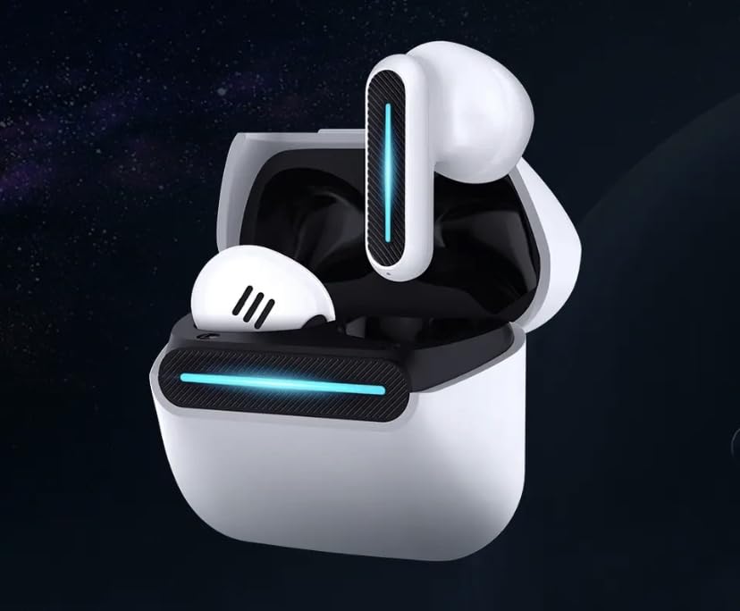 Langsdom Wireless Earbuds, Delta ENC Talking Noise Reduction Headphones, Bluetooth 5.3 with Ultra-Low Latency, Dual Modes for Gaming or Music, Great Sound for Rock Playing Phone Games Sports
