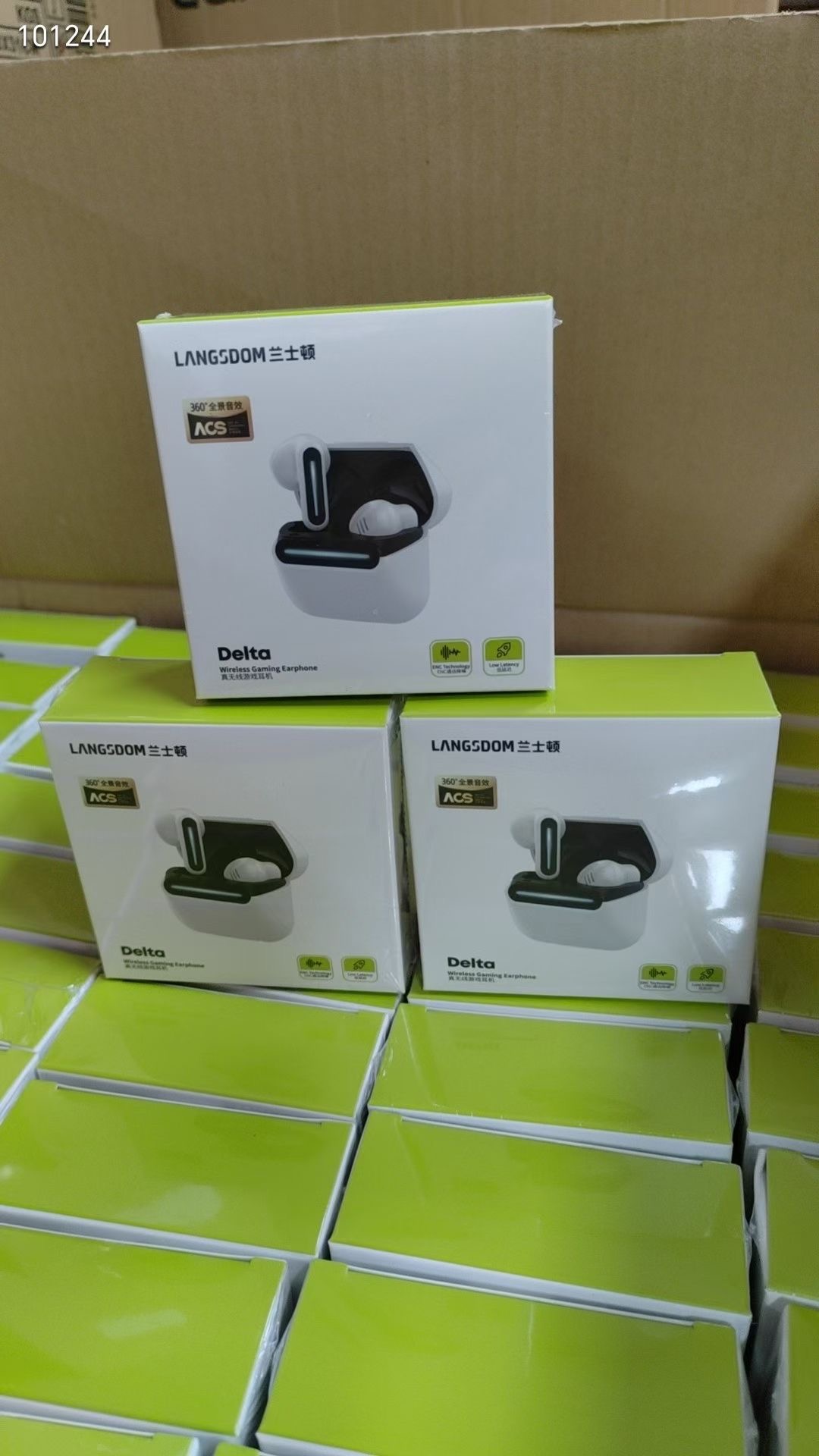 Langsdom Wireless Earbuds, Delta ENC Talking Noise Reduction Headphones, Bluetooth 5.3 with Ultra-Low Latency, Dual Modes for Gaming or Music, Great Sound for Rock Playing Phone Games Sports