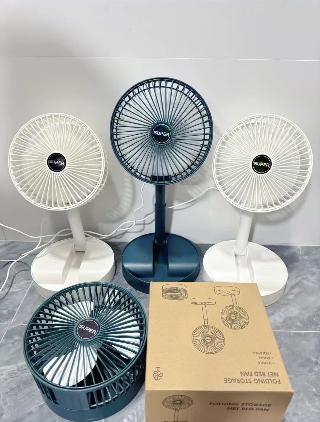Liqudation wholesale Promotion Gift Folding Portable Fan Floor Standing Fan portable desktop