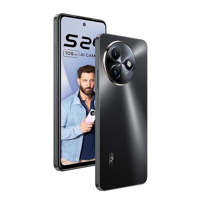 iTel S24 Dual SIM, 128 GB, 4 GB RAM, 4G LTE smartphone, Face Unlock and Fingerprint Scanner Itel S24 with 108MP Camera and 5000mAh Battery for Africa