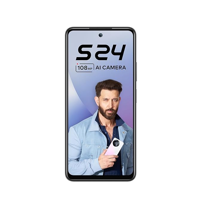 iTel S24 Dual SIM, 128 GB, 4 GB RAM, 4G LTE smartphone, Face Unlock and Fingerprint Scanner Itel S24 with 108MP Camera and 5000mAh Battery for Africa
