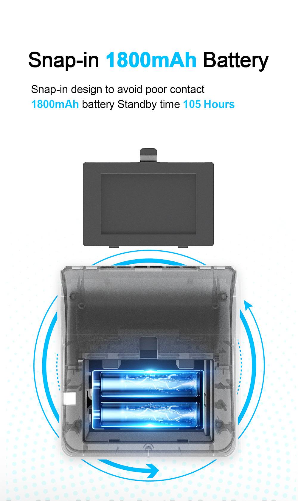 Voxtar 80/58mm portal/Car bill printer bill printer Built with 1800mAh battery Bluetooth Thermal Printer WIFI Receipt Printer Portable Bill Printer