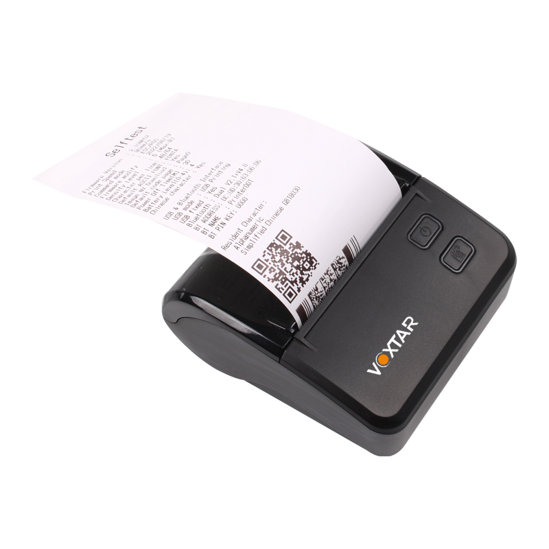 Voxtar 80/58mm portal/Car bill printer bill printer Built with 1800mAh battery Bluetooth Thermal Printer WIFI Receipt Printer Portable Bill Printer