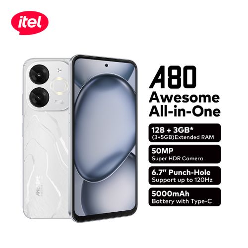 Itel A80 3GB(+ 5GB Extended) RAM 128GB ROM LTE smartphone itel smartphone