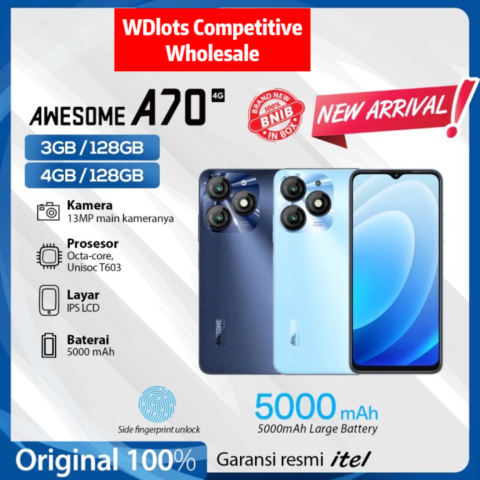 Itel A70 (128GB HDD – 3GB RAM) itel affable smartphone  Dual Sim