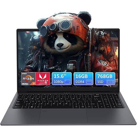 VOXTAR 16GB DDR4 512GB SSD, 15.6 inch Laptop with Quad-Core N95 Processor, 1920 x 1080 IPS FHD Screen, 2.4/5G WiFi, BT5.0, USB3.0 x 2